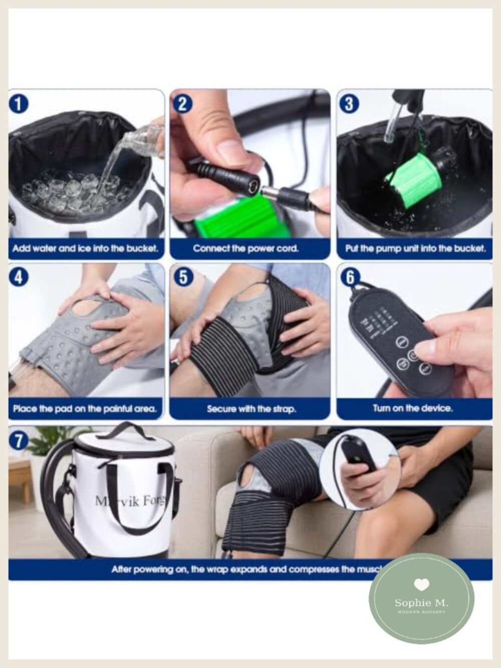 Cold Therapy Machine Programmable Timer Knee Surgery Recovery - Picture 6 of 6